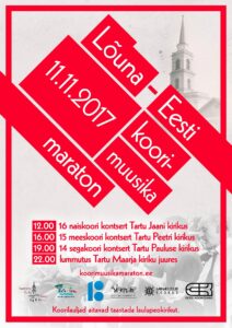 L6una Eesti Koorimuusika Maraton Plakat